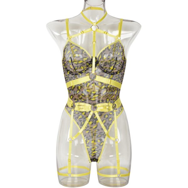 WildLuxe™ Leopard Mesh Lingerie Set - Image 9