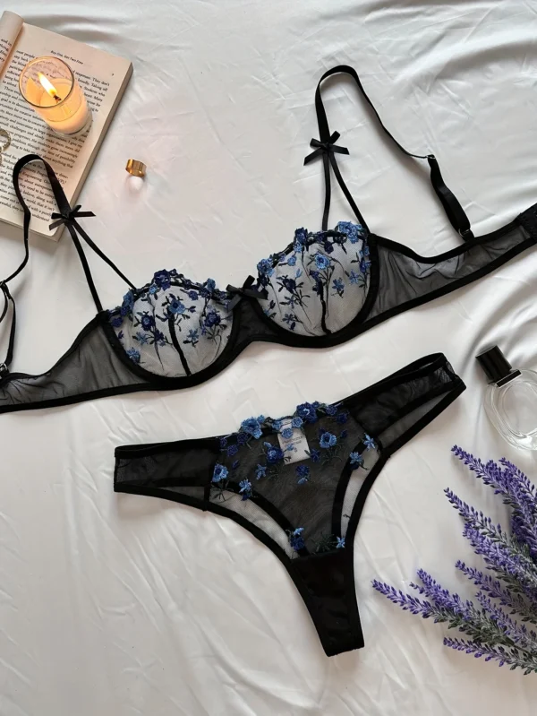 BloomLuxe™ Embroidered Lingerie Set - Image 4
