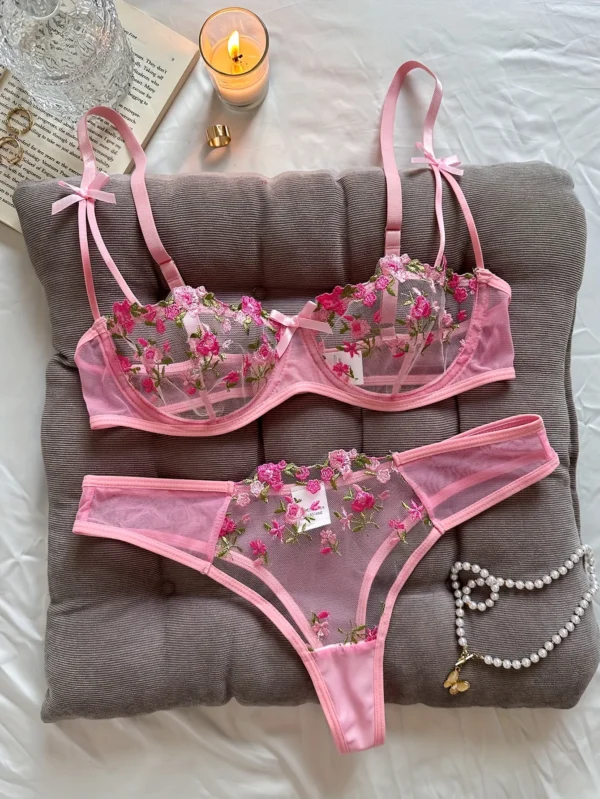 BloomLuxe™ Embroidered Lingerie Set - Image 8