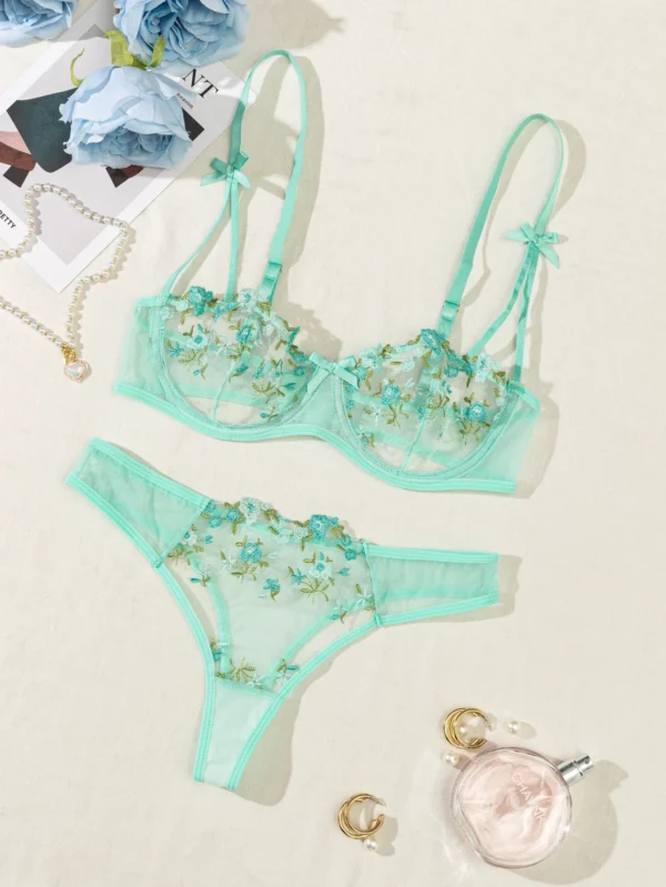 BloomLuxe™ Embroidered Lingerie Set - Image 9